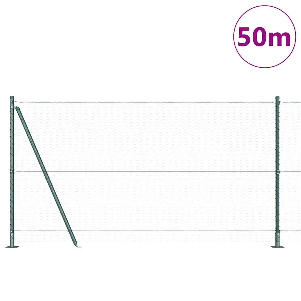 Palo della recinzione Verde 50 x 1,2 m (25 mm rete)