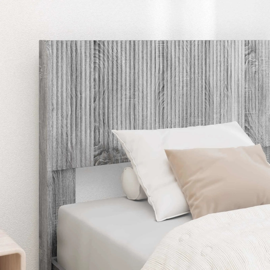 Struttura del letto con stoccaggio e testata Sonoma grigio 3414504