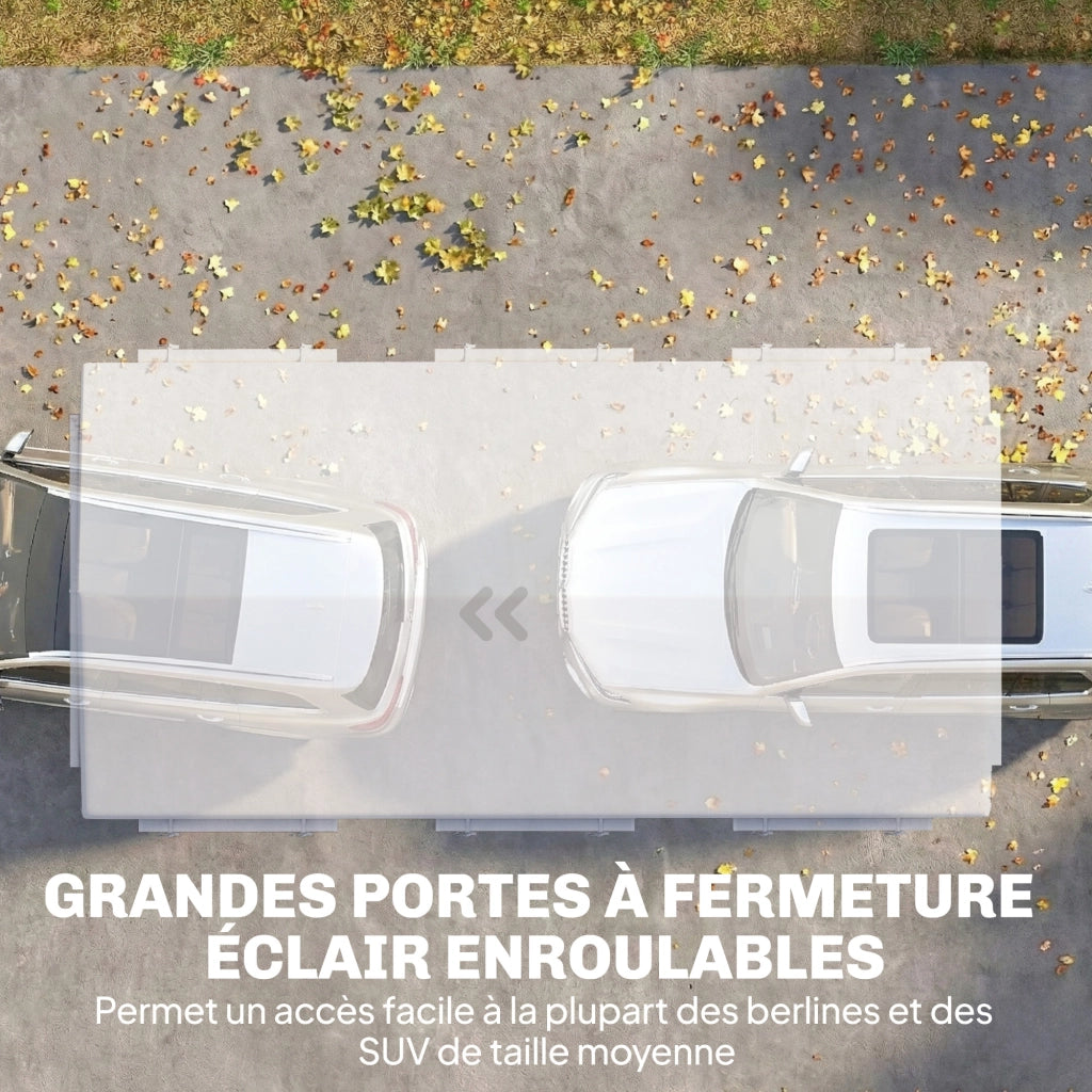 Tenda Garage Auto 3x6m ¨C Xylo ¨C Bianco con Protezione UV30+ e Zanzariera
