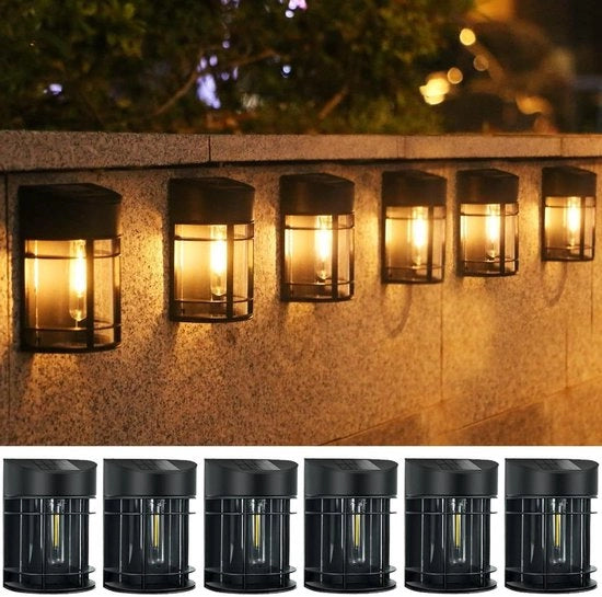 Lampade solari esterne - set da 6 pezzi, IP65 impermeabili all'acqua
