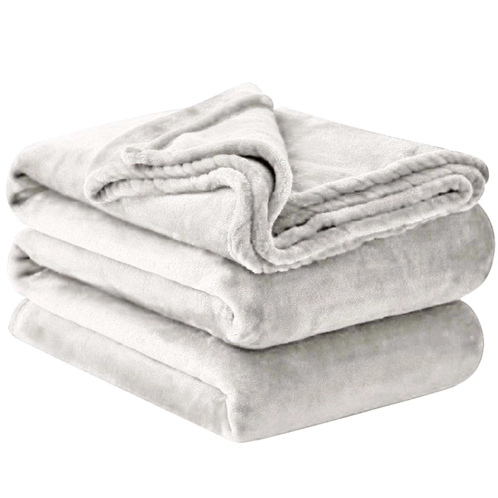 Coperta per divano e letto in tessuto 150x200cm Confortevole e calda Beige Inny