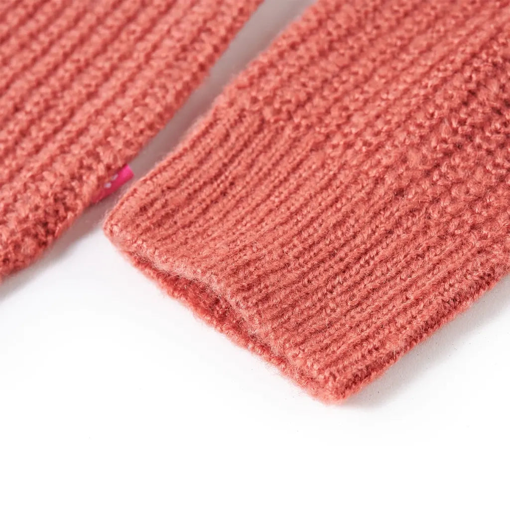 Maglione da Bambina Lavorato a Maglia Rosa Medio 128 14507
