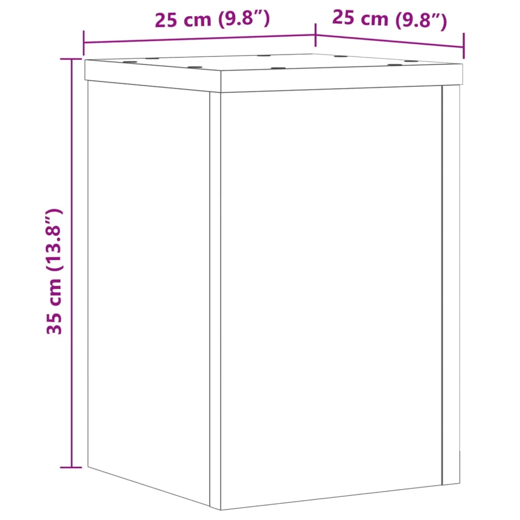 Portavasi mobili per fiori set da 2 legno ingegnerizzato marrone 02_0045313