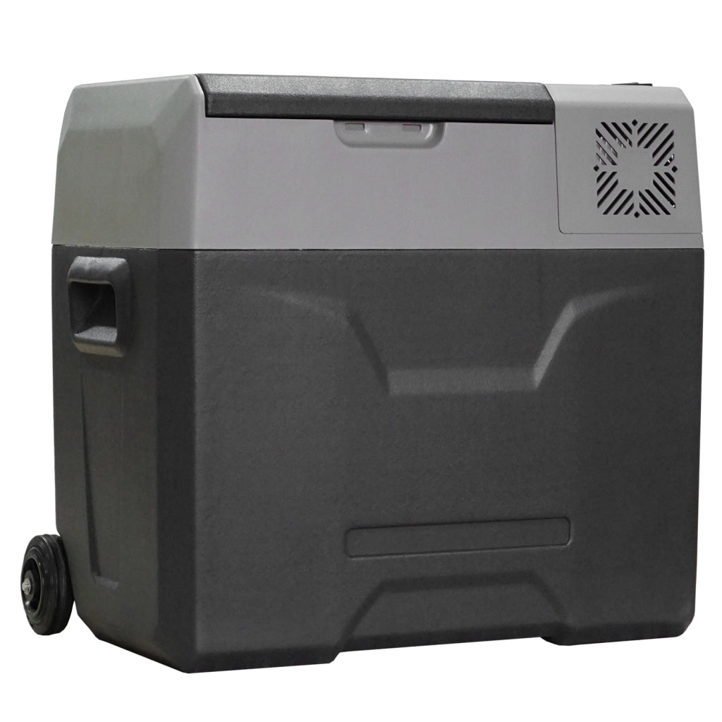Frigorifero Auto da 50L ¨C Minimal ¨C Grigio, Alluminio e Plastica, 58.6x37.8x54.5 cm