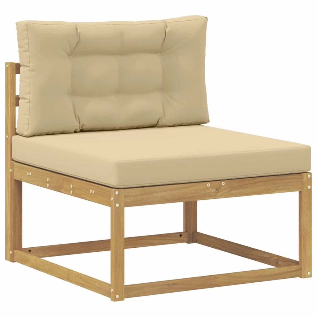 Set di divani da esterno 8 pcs Bianco e Beige 3386802