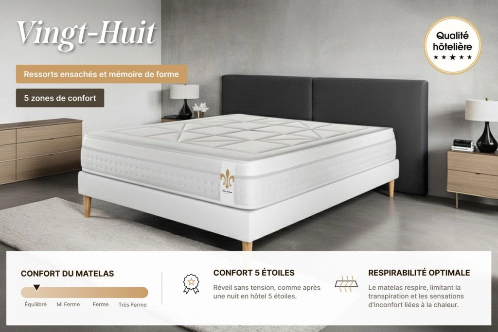 Set materasso e base 180x200 cm - Vingt-Huit
