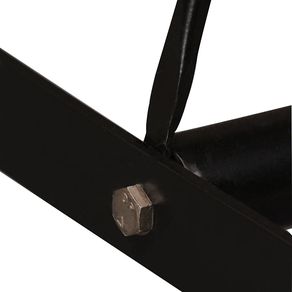 Set da Bar 5 pz in Legno Massello di Recupero e Vera Pelle 275142