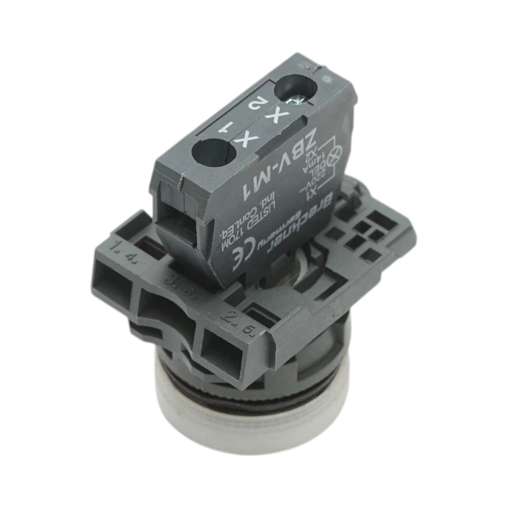 Indicatore di segnale LED bianco 220V, 14mA, TB5 Breckner Germany