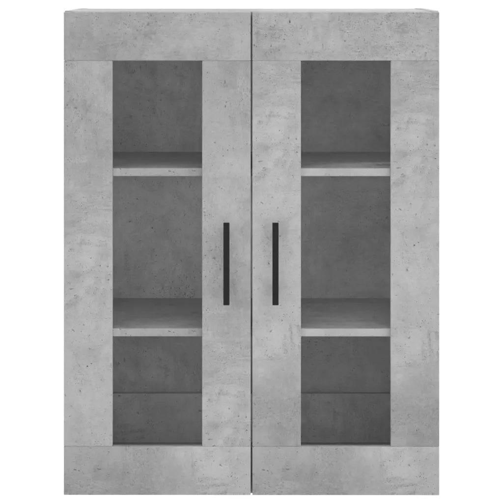 Credenza | Madia | Buffet da pranzo | Armadio da pranzo Grigio Cemento 69,5x34x180 cm in Legno Multistrato