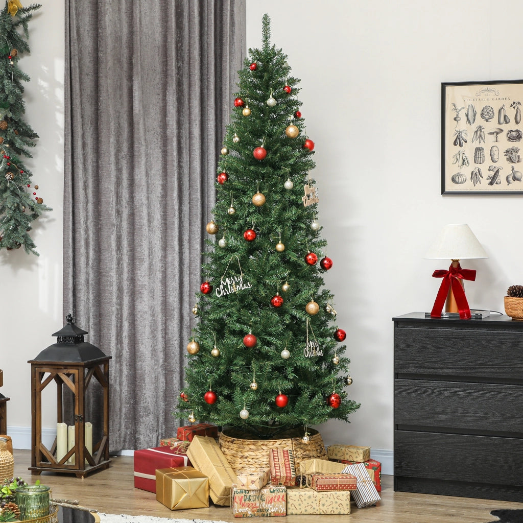 Albero di Natale Illuminato ¨C zephmum ¨C 210 cm con 350 Luci Bianche e Colorate