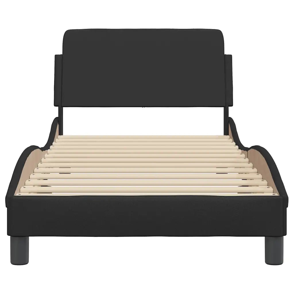 Struttura letto Dover Nera 90x190 cm in Similpelle 373323