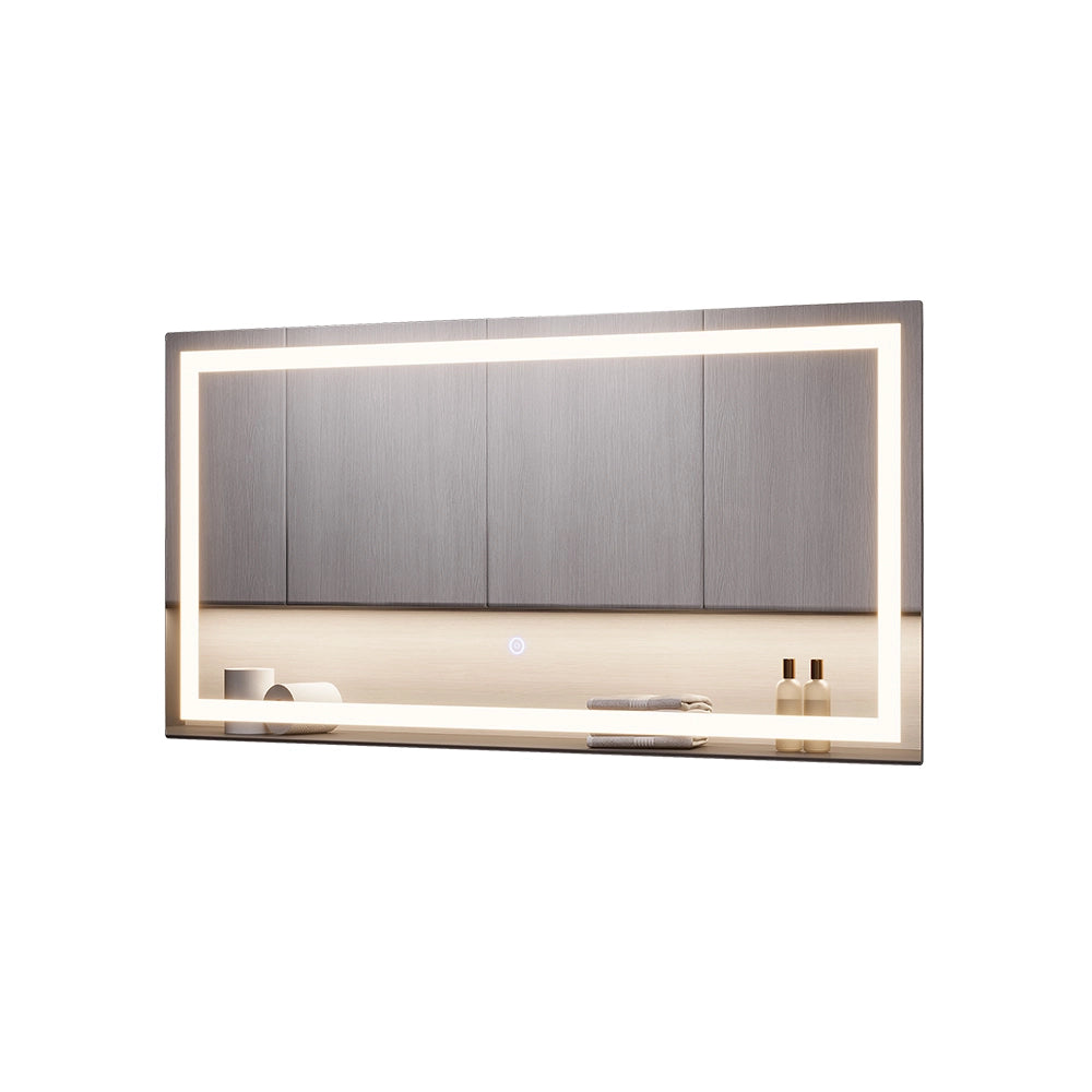 Vicco Specchio bagno Vetro 80 x 40 cm con illuminazione frontale