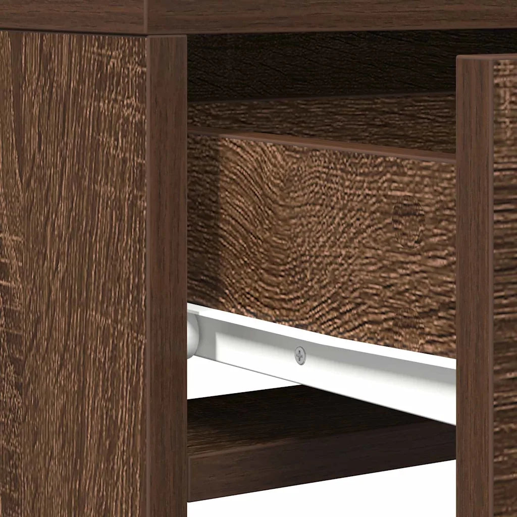 Toeletta | Tavolo da Trucco Marrone 50 x 41 x 140 cm Legno multistrato
