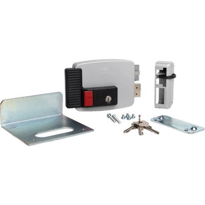 SERRATURA METALLO APPLICARE ELETTRICA 11771N CISA - ZINC C.TONDO FISSO M2+SCR+PULS+TETT E.MM 50/80 DX- 1 pezzi