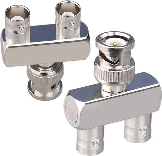Adattatore BNC a Y-Splitter in rame verniciato, 2 pezzi