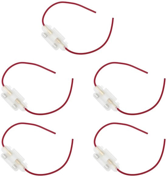 Blocco di Sicurezza 5x - Otre di Sicurezza 12 Volt - Fiammista di Sicurezza - Cassetta di Sicurezza per Auto - Materiale Plastico Vetrificato - Scatola di Sicurezza Compatta 230x30mm