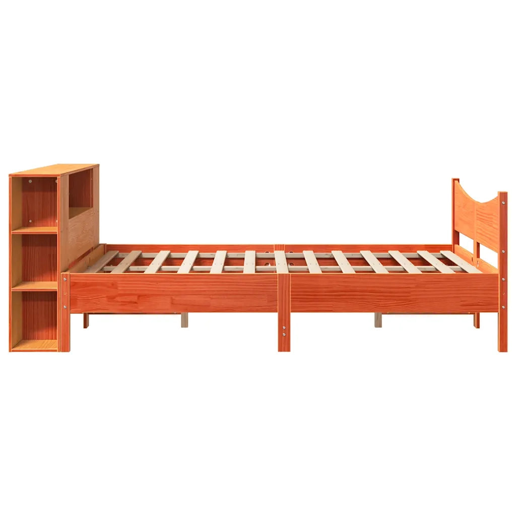 Giroletto senza Materasso Marrone Cera 140x200cm Massello Pino 3323301