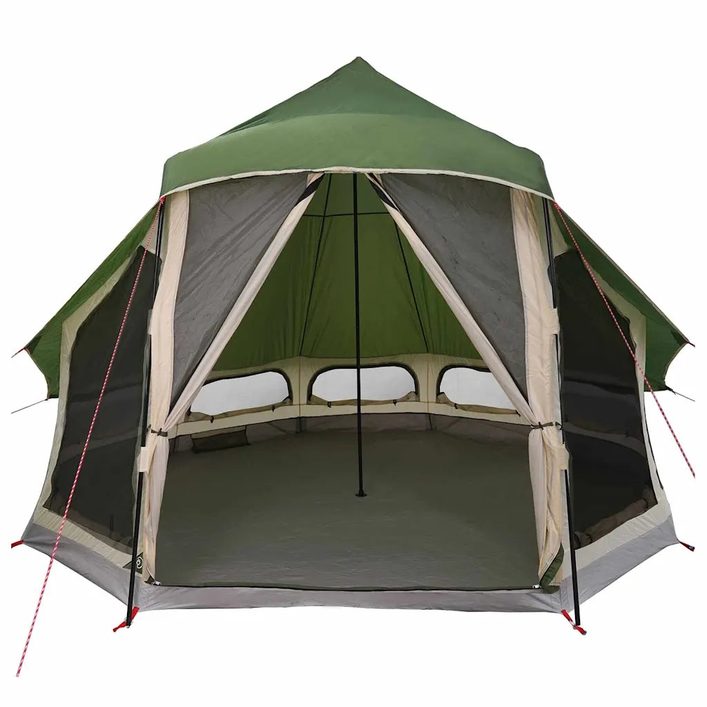 Tenda Tipi con tetto-Tenda da campeggio Verde 404 x 370 x 270 cm taffet¨¤