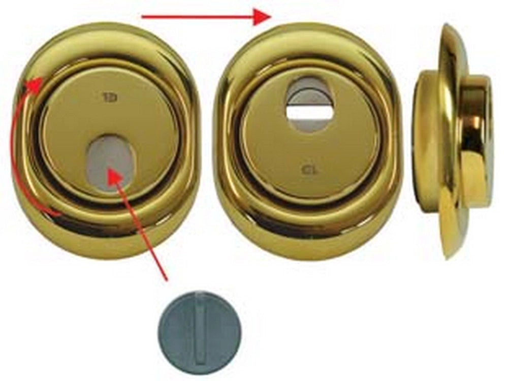 1pz defender magnetico mag monolito ottone pvd cilindro europeo h 25 cod:ferx.fer317504