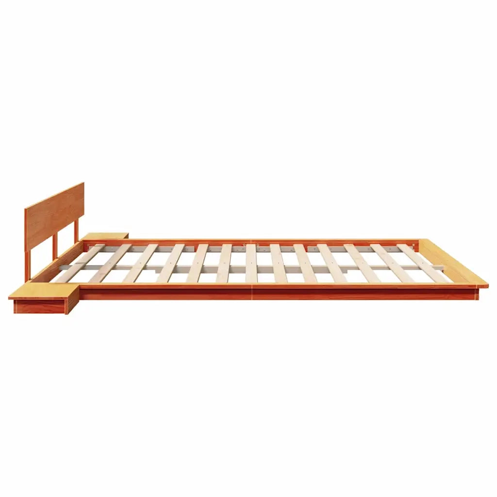 Struttura del letto Marrone 200 x 200 cm legno 872388