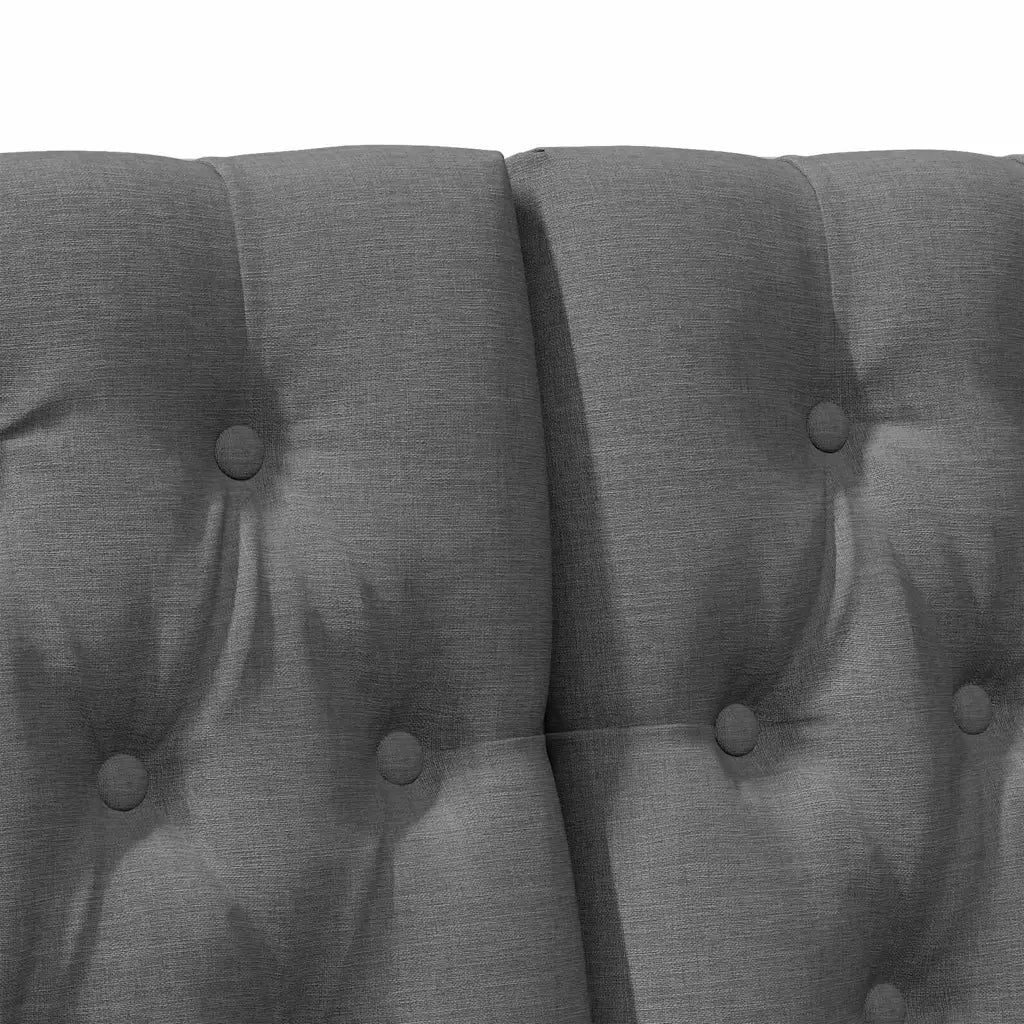 Testiera | Testata imbottita Grigio scuro 180 cm Pino massello