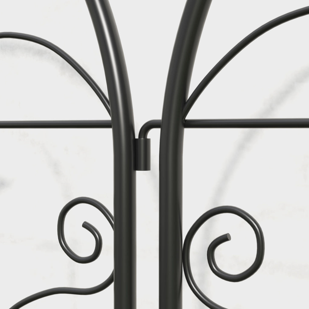 SPALLIERA Set da 2 pezzi 50x120 cm Metallo Nero