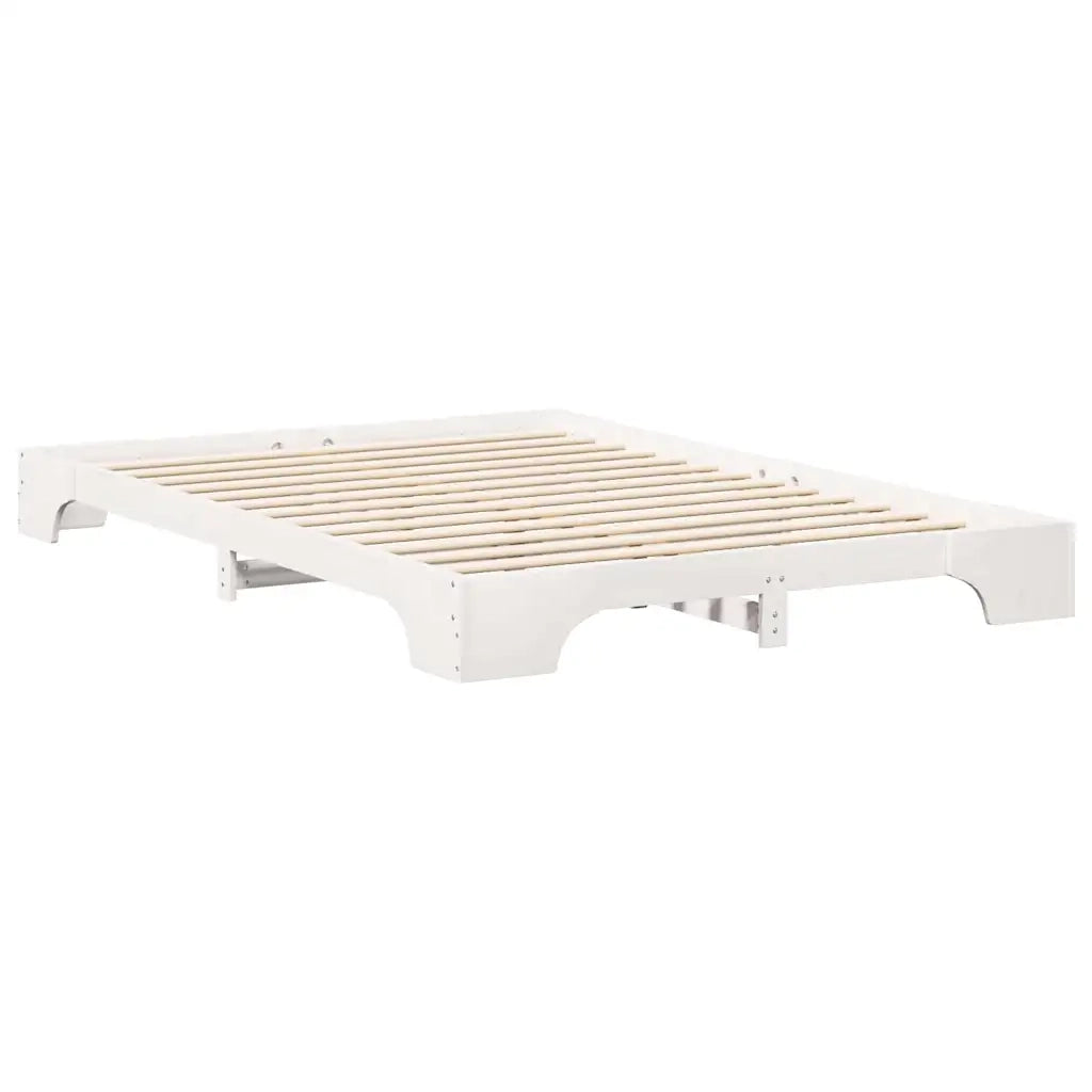 Struttura del letto-Giroletto-Rete del Letto Bianco 140 x 210 cm Pino massello 626214
