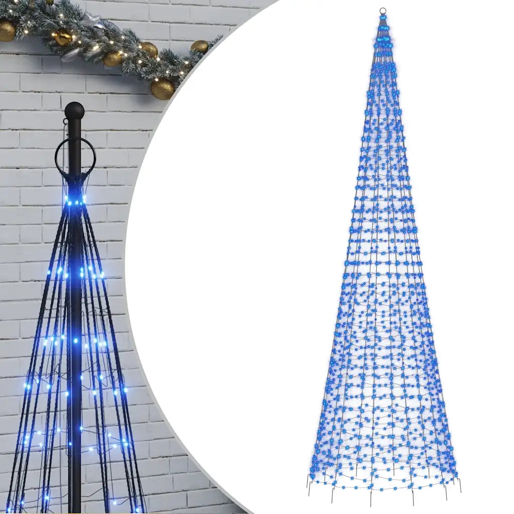 Albero di Natale a LED 1534 LED Blu 500 cm 358119