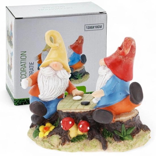Decorazione da Giardino Resistente al Tempo - Figura Decorativa in Polistone - 13 x 10 x 6 cm - Giocattoli per Bambini Esterni - Decorazione Esterna Gioiosa