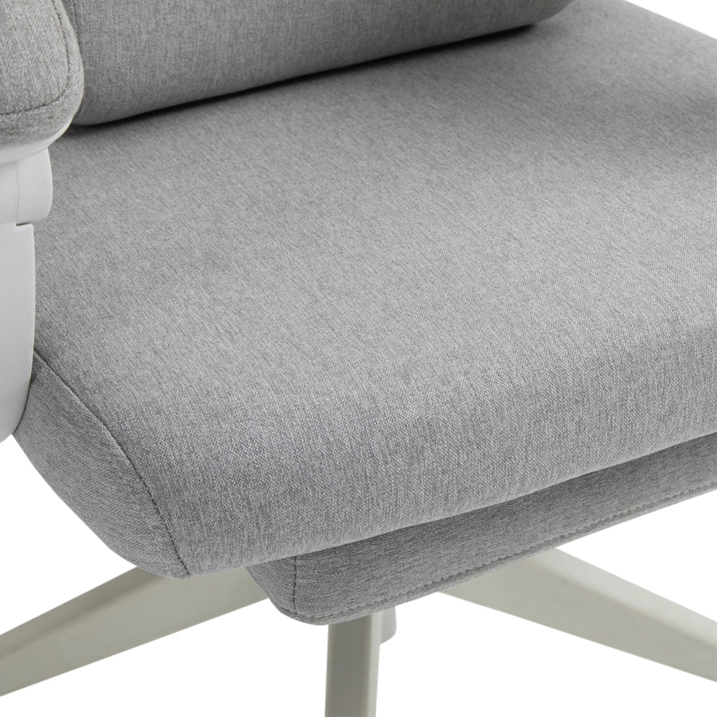 Sedia da ufficio, sedia da gaming, sedia con rotelle, ergonomica, poliestere, schiuma, pannello multistrato, 62 x 68 x 117-127 cm