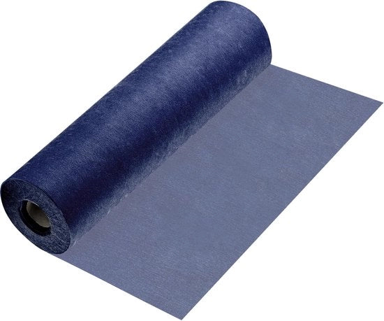 Tessuto di velluto - decorazione elegante - blu notte - 30 cm x 25 m