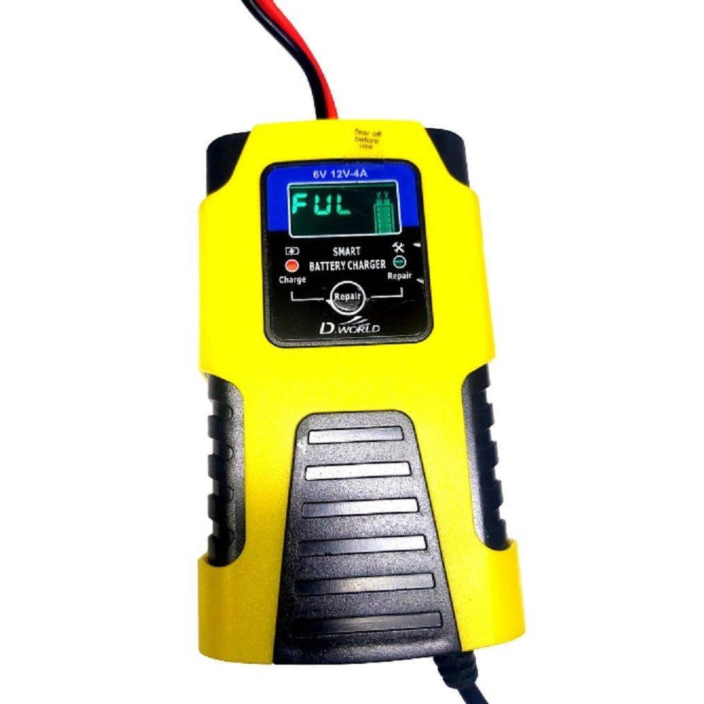 Trade Shop - Caricabatterie Intelligente Avviatore Emergenza Batteria Auto Moto 6v 6a 12v 4a J99 -