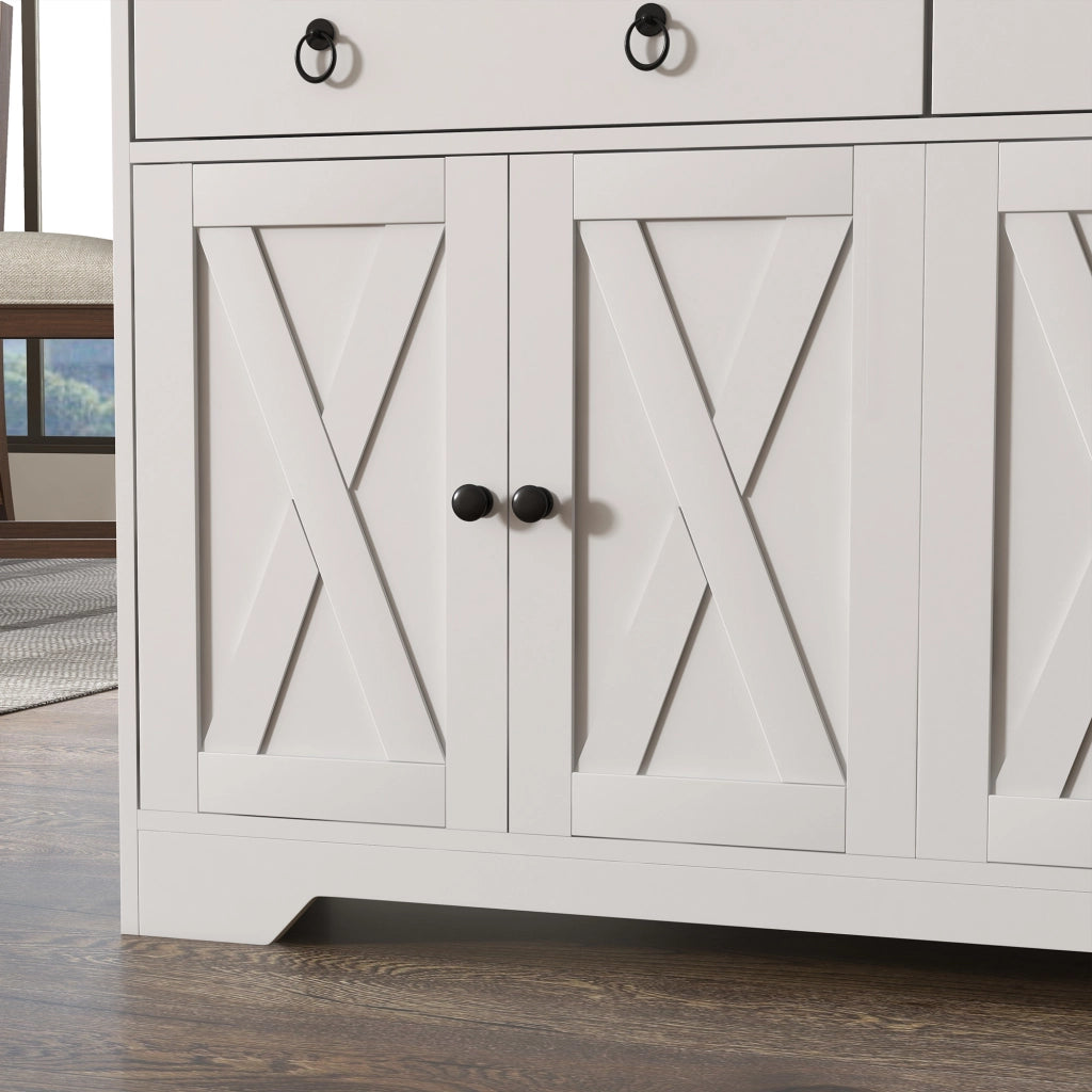 Armadio da cucina ¨C zephmum ¨C bianco 2 ante 2 cassetti