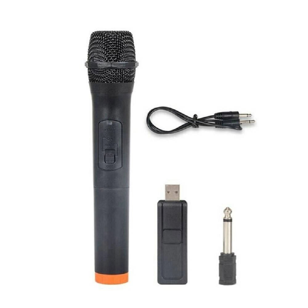 Trade Shop - Microfono Wireless Mk-v10 Con Ricevitore Usb Per Karaoke Conferenze -
