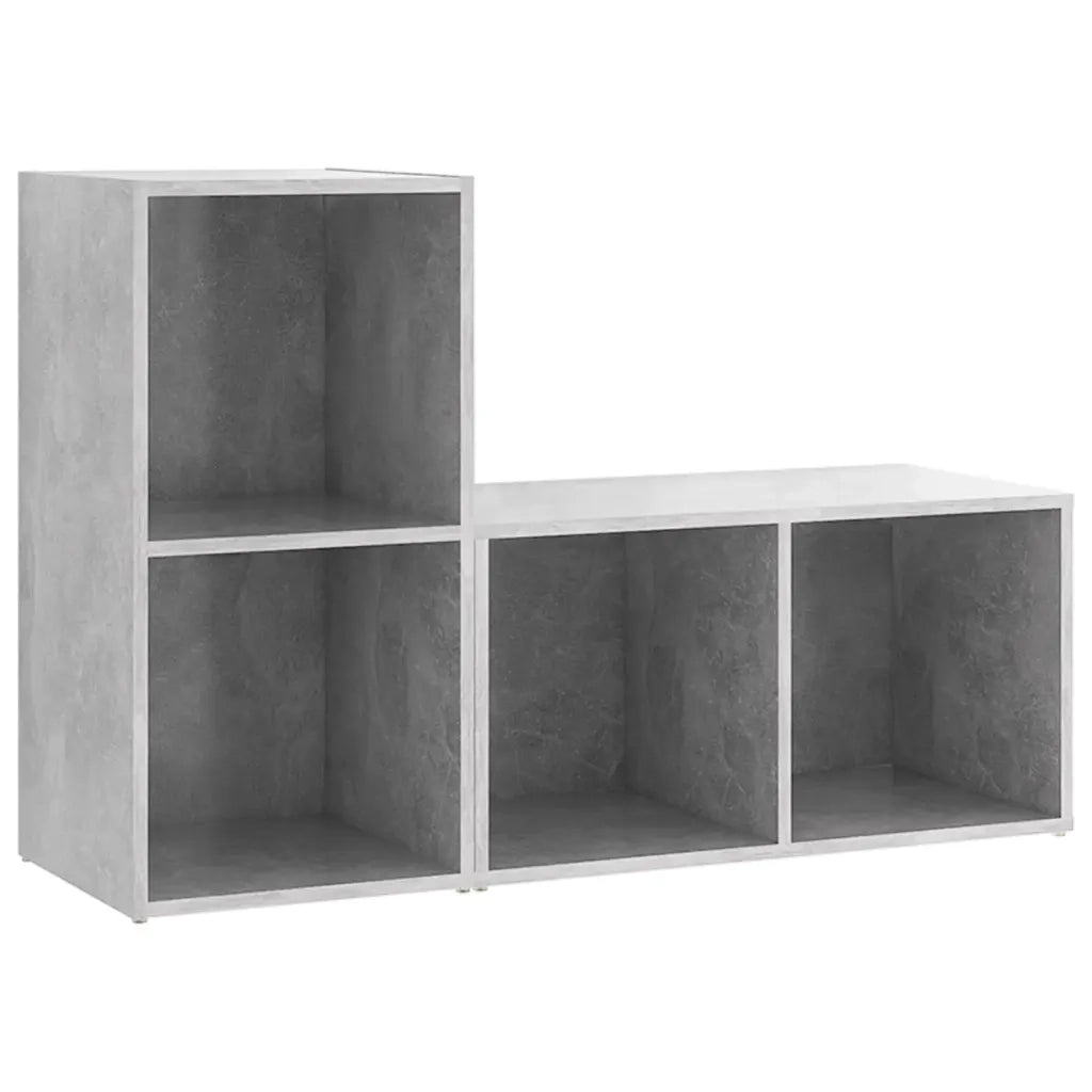 Mobili TV 2 pz Grigio Cemento 72x35x36,5cm in Legno Multistrato 3079947