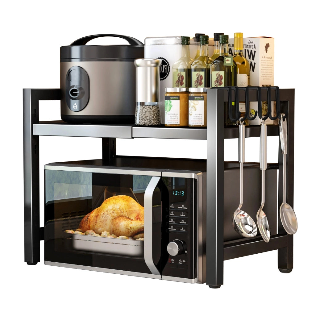 Appendiabiti con ripiani ¨C Minimal ¨C nero 60x30x180 cm