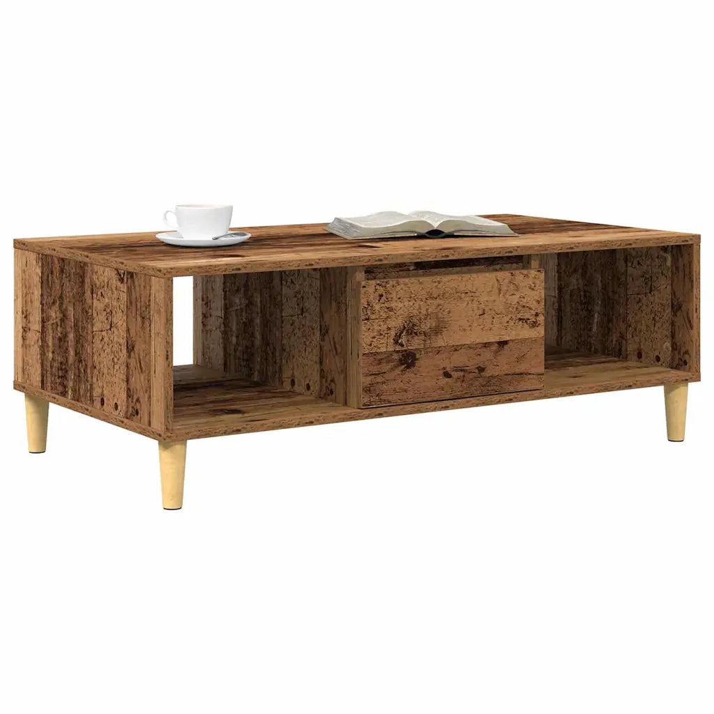 Tavolino da Salotto-Tavolino da soggiorno-Tavolo Legno vecchio 103,5 x 60 x 35 cm