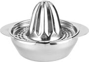 Centrifuga a mano - Stagno o Alluminio - 15x15x8 - Acciaio Inox - Frutta Arance Limoni - Utensili da Cucina