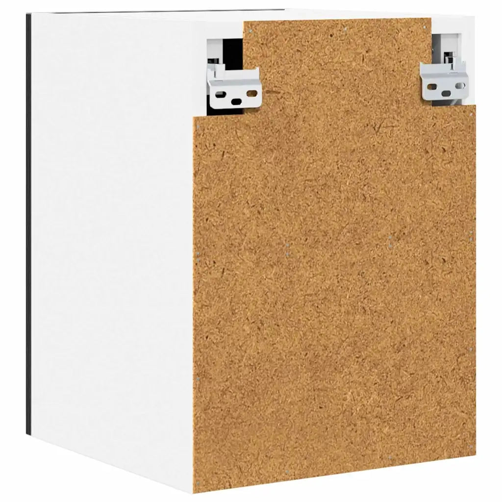 Armadio pensile con porta Rovere Nero e Bianco 30 x 31 x 40 cm 884116