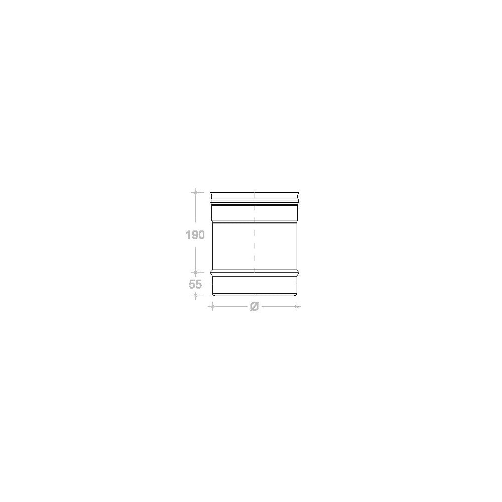 Tubo in rame da 150 x 250mm 6 decimi