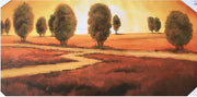 Quadro da Parete Dipinto Medio Paesaggio al Tramonto 55 x 115 cm