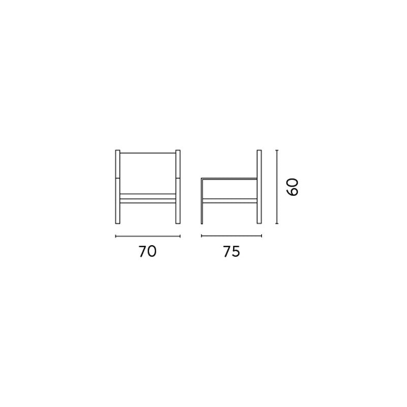 Set Di 2 Poltrone Coffee Set Marsiglia Alu Bianca Moia
