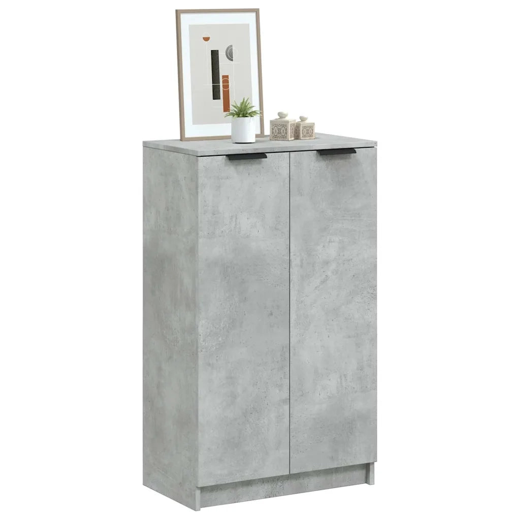 Scarpiera | Mobile per scarpe Grigio Cemento 59x35x100,5 cm in Legno Multistrato