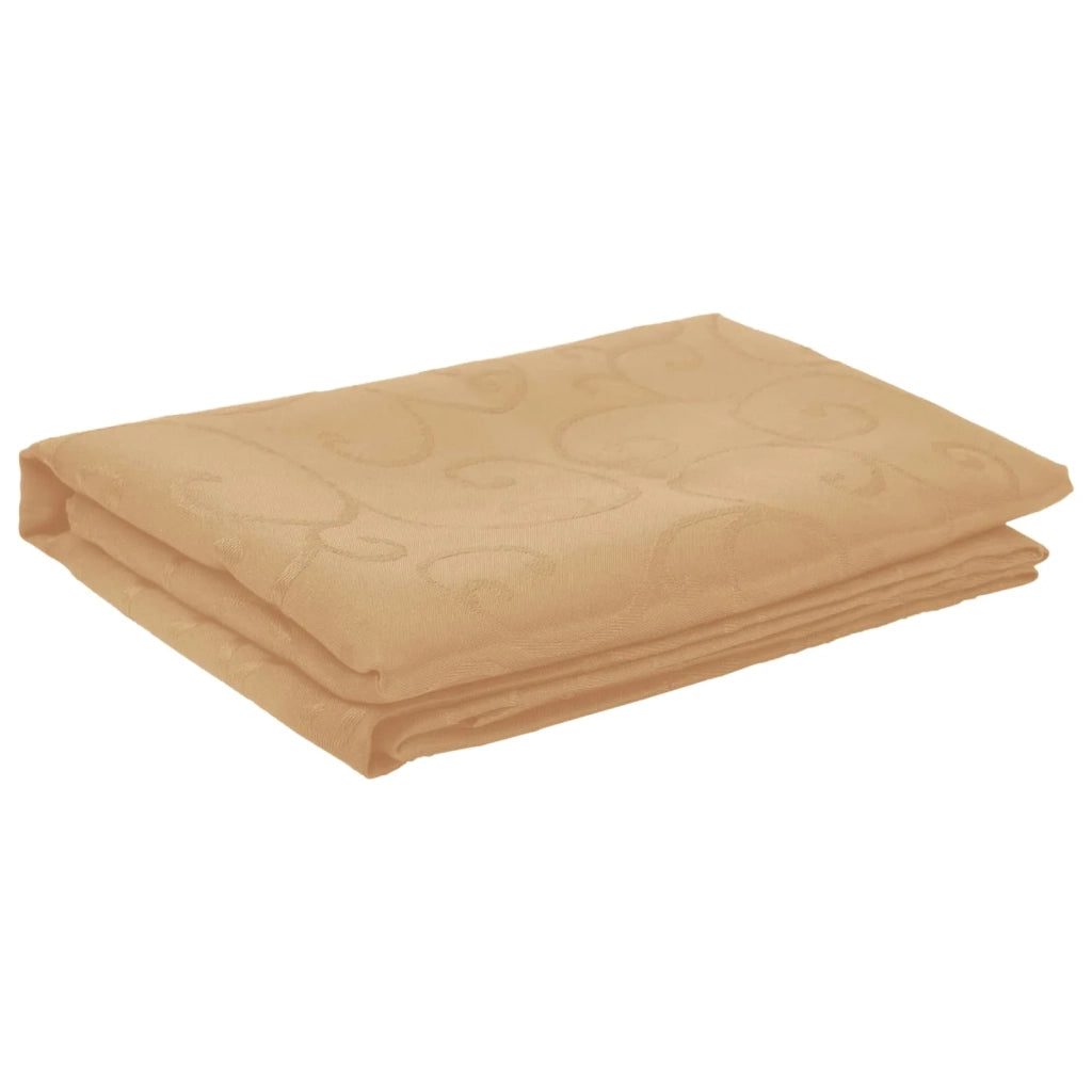 Tovaglia da Tavolo Rettangolare Beige 140 x 220 cm 42040117