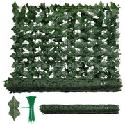 Hedera artificiale 3m - Ideale per la privacy su balconi - Verde scuro