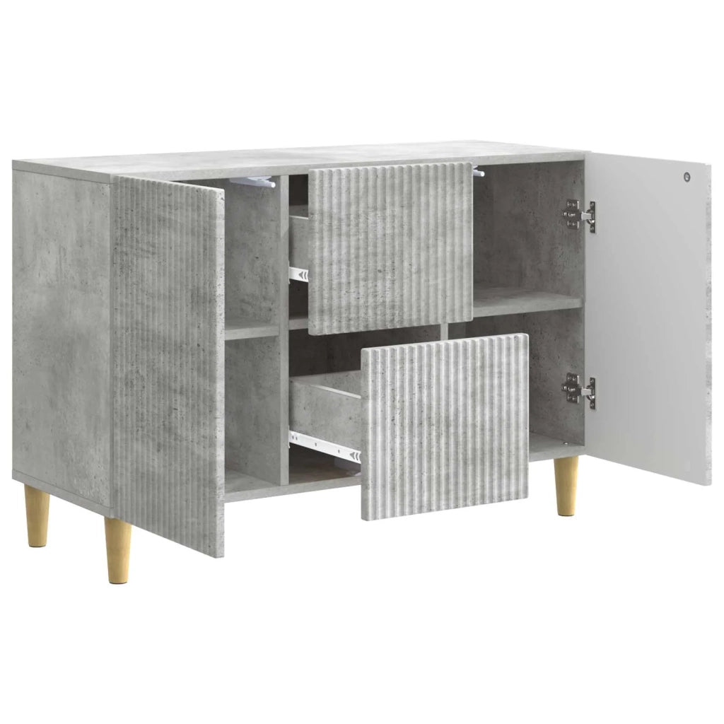 Credenza | Madia | Buffet da pranzo | Armadio da pranzo Grigio Cemento 89 x 34,5 x 60 cm Legno ingegnerizzato