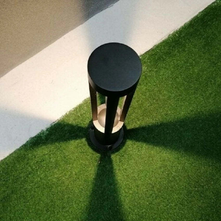 LAMPIONE PALO DA GIARDINO A LED IP65 ILLUMINAZIONE DA ESTERNO 15W NERO PER DECORAZIONI PRATO VIALETTI NERO LUCE BIANCA NATURALE