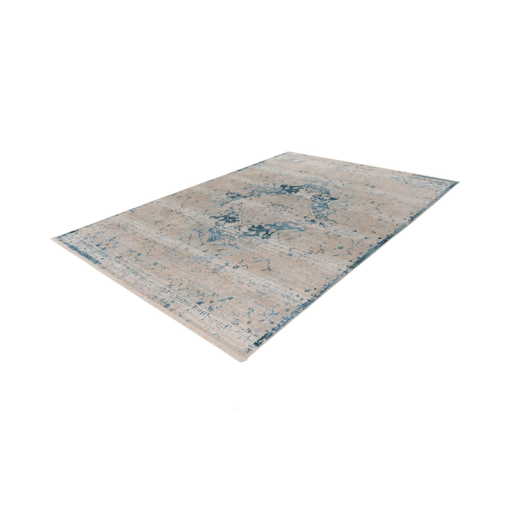 Tappeto Milan Vintage in blu e beige