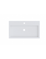 SPRING VOW RIHO lavabo 80x40x8 cm in marmo composito