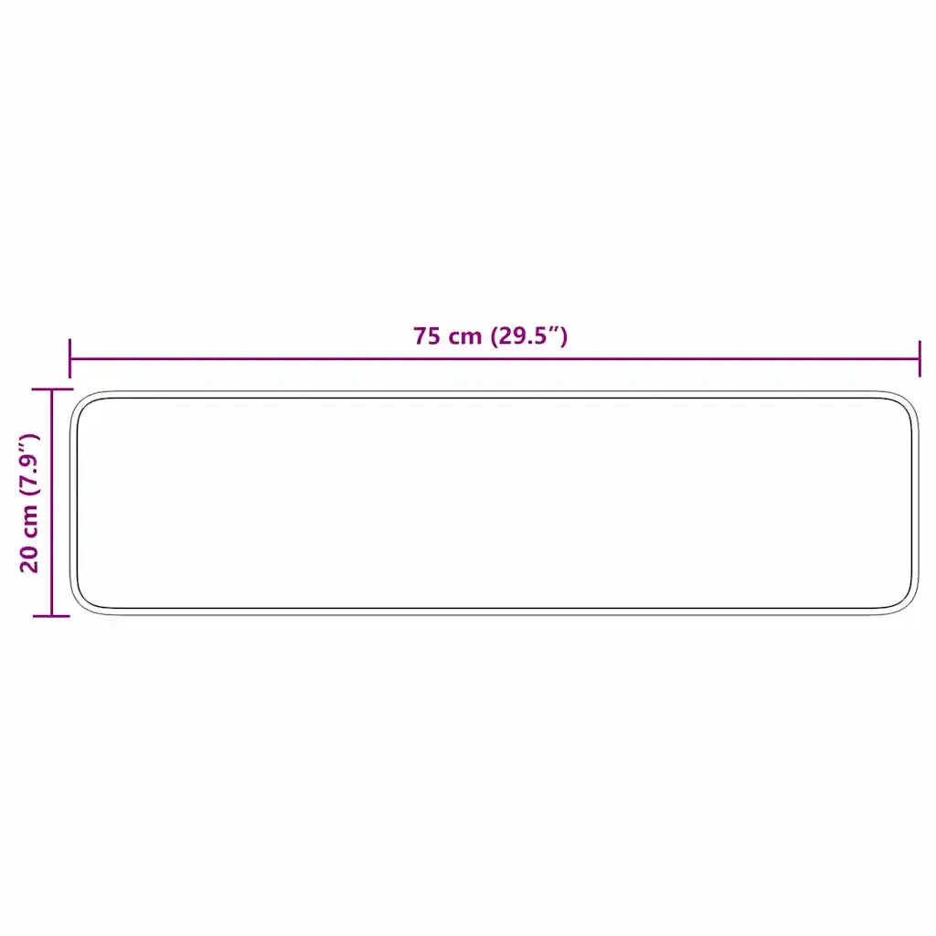 Tappetini Antiscivolo per Scale 15 pcs Bordò 75 x 20 cm PP 4019813